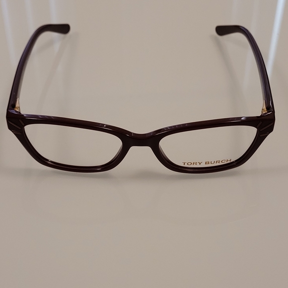 NWT TORY BURCH Bordeaux Rectangular Eyeglasses $200 - Picture 5 of 9